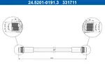 Przewód hamulcowy elastyczny ATE 24.5201-0191.3