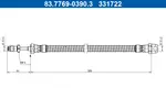Przewód hamulcowy elastyczny ATE 83.7769-0390.3