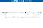 Przewód hamulcowy elastyczny ATE 83.7769-0435.3
