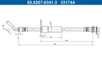Przewód hamulcowy elastyczny ATE 83.8207-0341.3