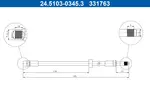 Przewód hamulcowy elastyczny ATE 24.5103-0345.3