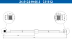 Przewód hamulcowy elastyczny ATE 24.5102-0465.3