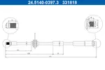 Przewód hamulcowy elastyczny ATE 24.5140-0397.3