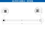 Przewód hamulcowy elastyczny ATE 24.5101-0450.3