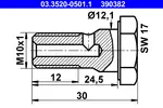 ŚRUBA ATE 03.3520-0501.1