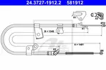 Linka hamulca postojowego ATE 24.3727-1912.2