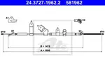 Linka hamulca postojowego ATE 24.3727-1962.2
