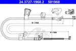 Linka hamulca postojowego ATE 24.3727-1968.2