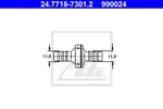 ZAWOREK SERWA DB, OPEL, RENAULT, VOLVO ATE 24.7718-7301.2