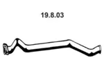 Rura wydechowa EBERSPÄCHER 19.8.03 (W środku)
