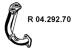 Rura wydechowa EBERSPÄCHER 04.292.70 (Z przodu)