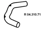 Rura wydechowa EBERSPÄCHER 04.310.71 (Z tyłu po prawej)
