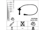 Przewody zapłonowe - zestaw NGK 44323
