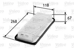 Filtr powietrza VALEO 585125