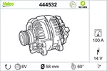 Alternator VALEO 444532