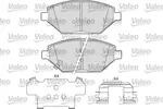 Klocki hamulcowe - komplet VALEO 601686 (Oś przednia)