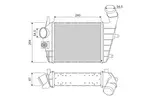 Chłodnica powietrza doładowującego - intercooler VALEO 817861