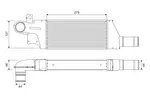 Chłodnica powietrza doładowującego - intercooler VALEO 818728