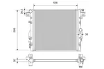 Chłodnica wody VALEO 701417