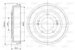 Bęben hamulcowy VALEO 237076 (Oś tylna)