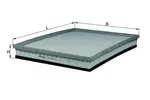 Filtr powietrza KNECHT LX 2080