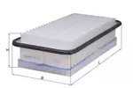 Filtr powietrza KNECHT LX 3187