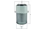 Filtr powietrza KNECHT LX 648