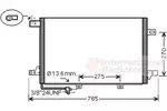 Chłodnica klimatyzacji - skraplacz VAN WEZEL 30005579