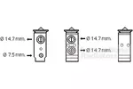 Zawór rozprężny klimatyzacji VAN WEZEL 83001186