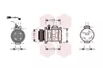 Kompresor klimatyzacji VAN WEZEL 0600K066