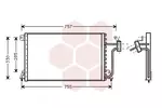 Chłodnica klimatyzacji - skraplacz VAN WEZEL 07005019