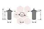 Osuszacz klimatyzacji VAN WEZEL 0700D044