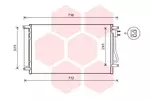 Chłodnica klimatyzacji - skraplacz VAN WEZEL 08005038