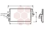 Chłodnica klimatyzacji - skraplacz VAN WEZEL 13005166