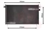 Chłodnica klimatyzacji - skraplacz VAN WEZEL 13005330
