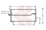 Chłodnica klimatyzacji - skraplacz VAN WEZEL 17005179