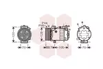 Kompresor klimatyzacji VAN WEZEL 1700K369
