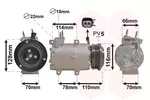 Kompresor klimatyzacji VAN WEZEL 1801K711