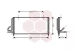 Chłodnica klimatyzacji - skraplacz VAN WEZEL 21005027