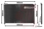Chłodnica klimatyzacji - skraplacz VAN WEZEL 25005209