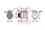 Kompresor klimatyzacji VAN WEZEL 2800K076