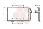 Chłodnica klimatyzacji - skraplacz VAN WEZEL 43005214