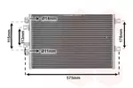 Chłodnica klimatyzacji - skraplacz VAN WEZEL 43005341