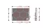 Chłodnica klimatyzacji - skraplacz VAN WEZEL 53005118