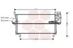 Chłodnica klimatyzacji - skraplacz VAN WEZEL 73005069