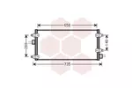 Chłodnica klimatyzacji - skraplacz VAN WEZEL 73005095