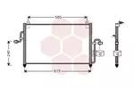 Chłodnica klimatyzacji - skraplacz VAN WEZEL 81005011
