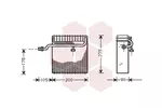 Parownik klimatyzacji VAN WEZEL 8100V036