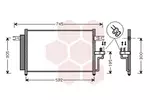 Chłodnica klimatyzacji - skraplacz VAN WEZEL 82005165