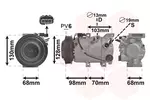 Kompresor klimatyzacji VAN WEZEL 8201K707